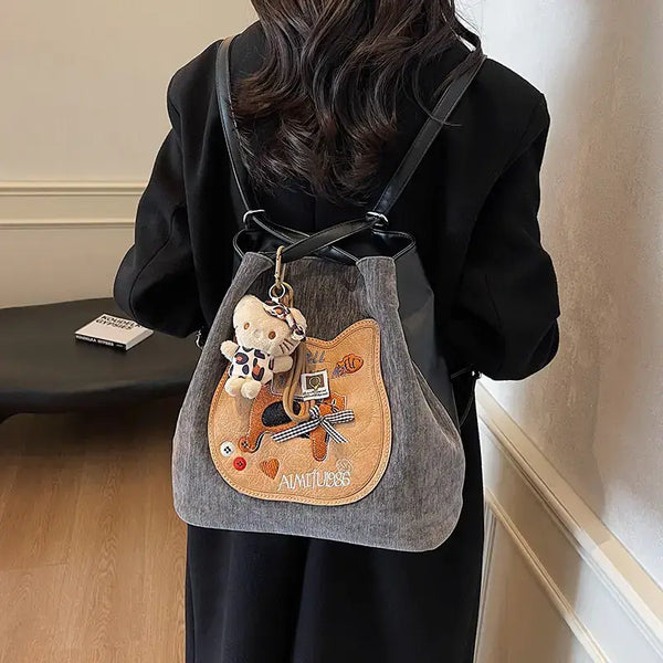 Canvas Bucket Backpack