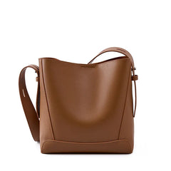 Minimalist Leather Bucket Bag