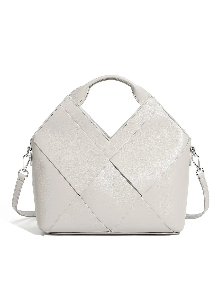 Woven Leather Crossbody Bag