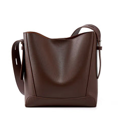 Minimalist Leather Bucket Bag