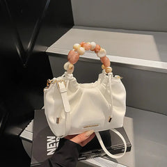 Beaded Handle Glossy Mini Bucket