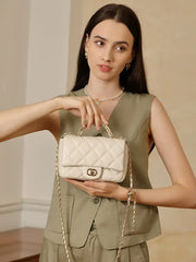 Mini Quilted Leather Chain Bag