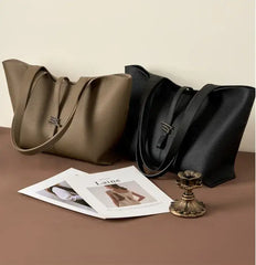 Wind Chime Leather Tote