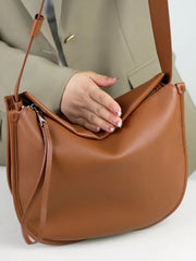Languid Leather Crescent Hobo