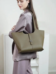 Wind Chime Leather Tote
