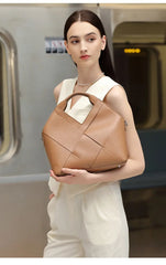 Woven Leather Crossbody Bag