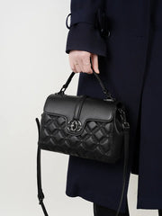 Quilted Leather Saddle Bag
