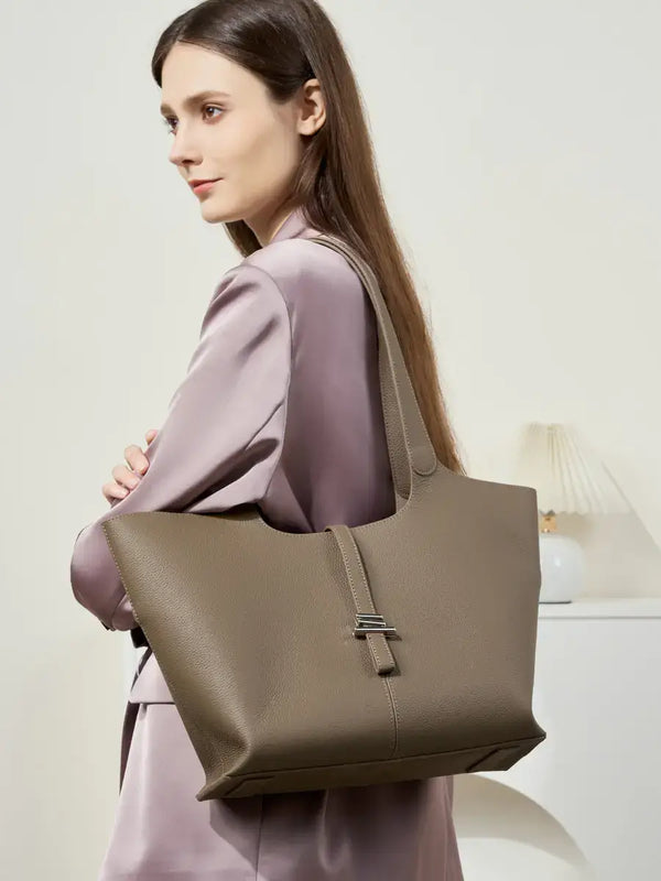 Wind Chime Leather Tote