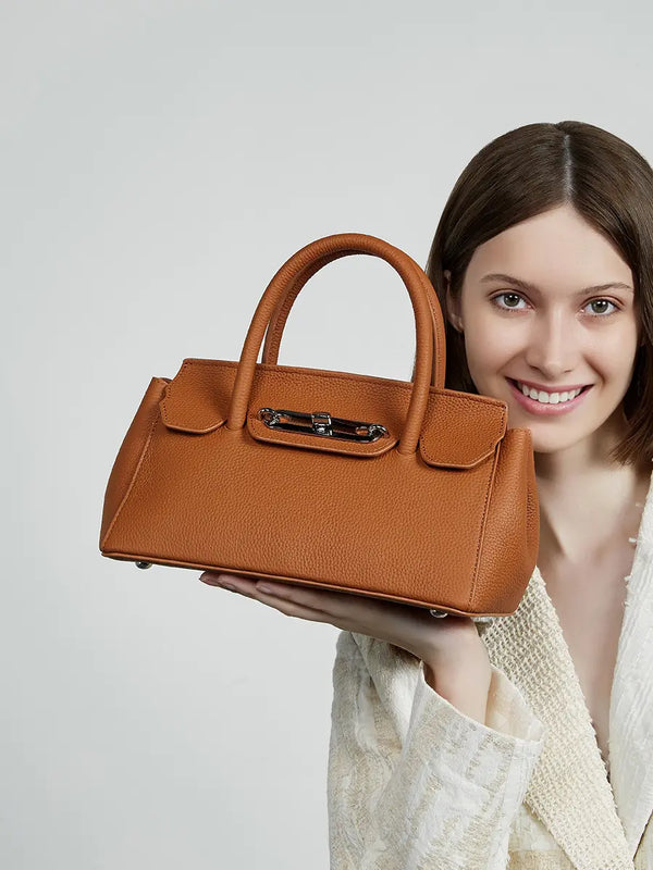 Mini Leather Top-Handle Bag