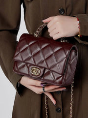 Mini Quilted Leather Chain Bag