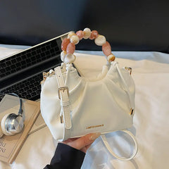 Beaded Handle Glossy Mini Bucket