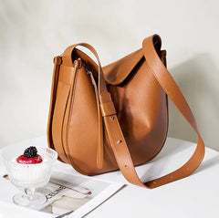 Languid Leather Crescent Hobo
