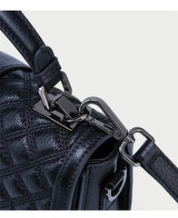 Quilted Leather Box Satchel