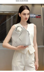 Woven Leather Crossbody Bag