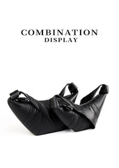 Crescent Leather Crossbody Bag