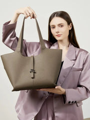 Wind Chime Leather Tote