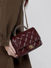 Mini Quilted Leather Chain Bag