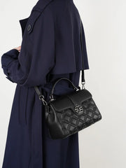 Quilted Leather Saddle Bag