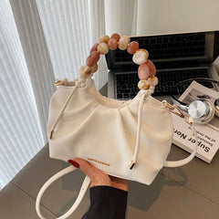 Beaded Handle Glossy Mini Bucket