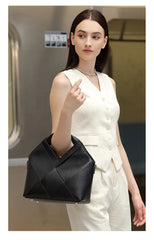 Woven Leather Crossbody Bag