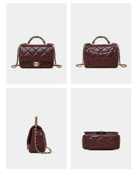 Mini Quilted Leather Chain Bag
