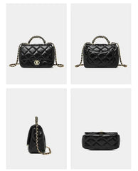 Mini Quilted Leather Chain Bag