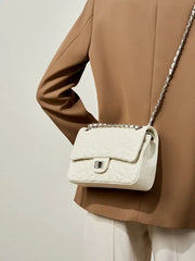 Camellia Quilted Lambskin Chain Bag