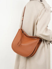 Languid Leather Crescent Hobo