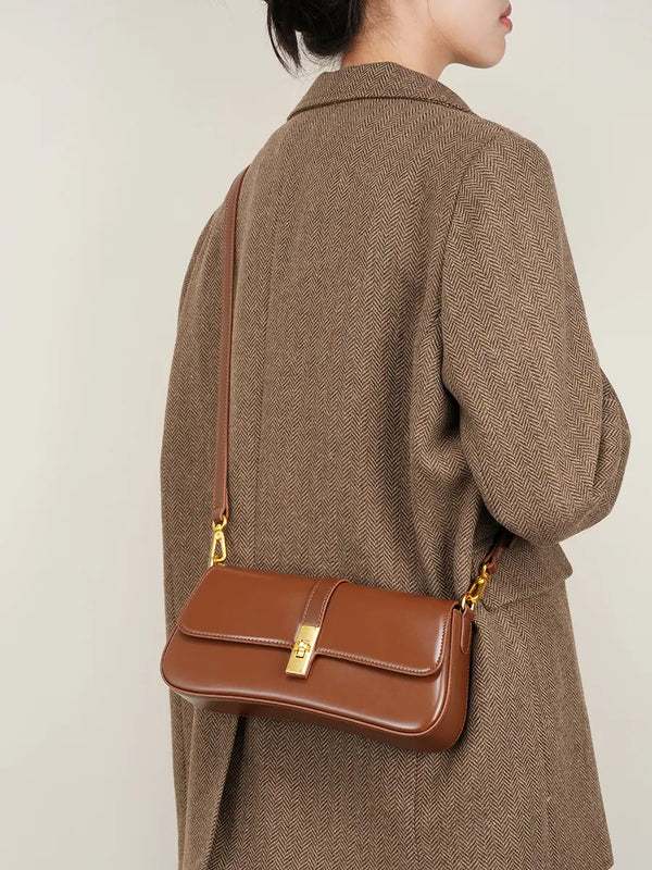 French Chic Leather Crossbody