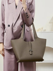Wind Chime Leather Tote