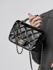 Mini Quilted Leather Chain Bag