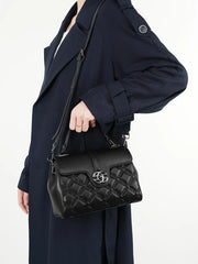 Quilted Leather Saddle Bag