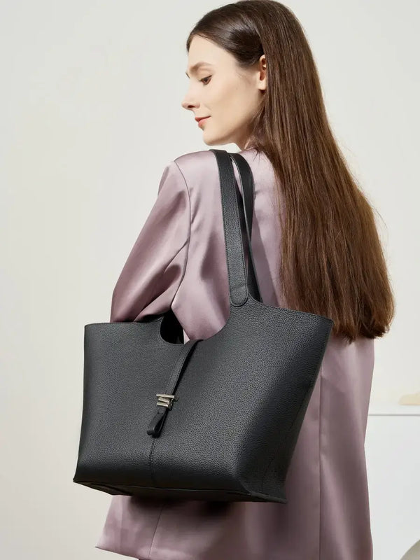 Wind Chime Leather Tote
