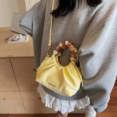 Beaded Handle Glossy Mini Bucket