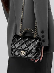Mini Quilted Leather Chain Bag
