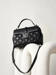 Quilted Leather Saddle Bag