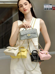 Quilted Mini Chain Flap Bag