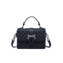 Quilted Leather Box Satchel