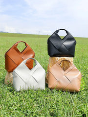 Woven Leather Crossbody Bag