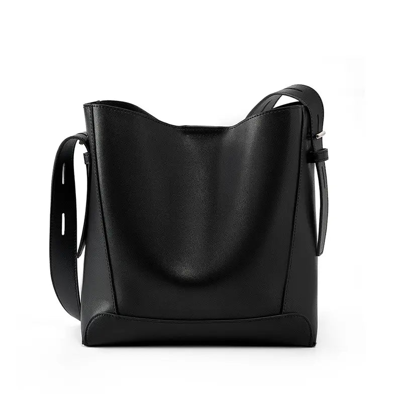 Minimalist Leather Bucket Bag