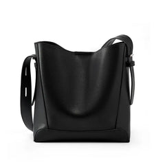 Minimalist Leather Bucket Bag