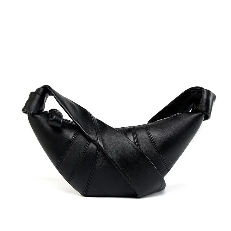 Crescent Leather Crossbody Bag