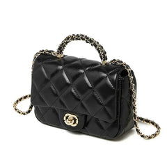 Mini Quilted Leather Chain Bag