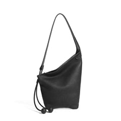 Asymmetric Slouchy Leather Hobo