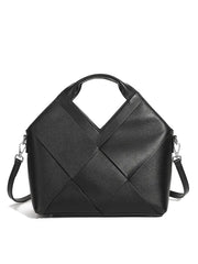 Woven Leather Crossbody Bag