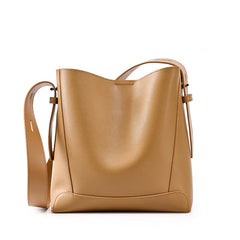 Minimalist Leather Bucket Bag