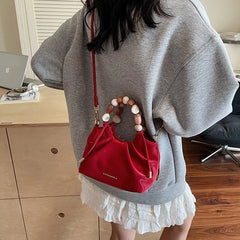 Beaded Handle Glossy Mini Bucket