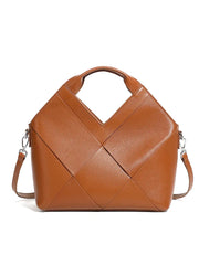 Woven Leather Crossbody Bag