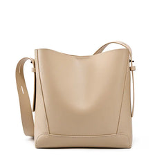 Minimalist Leather Bucket Bag