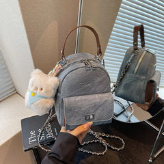 Mini Canvas Chain Backpack